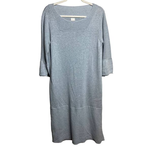 Poetry Dresses & Skirts - POETRY Blue Cotton Linen Blend Dress Sz. 6